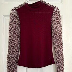 Free People Eve Top Wine Combo XS